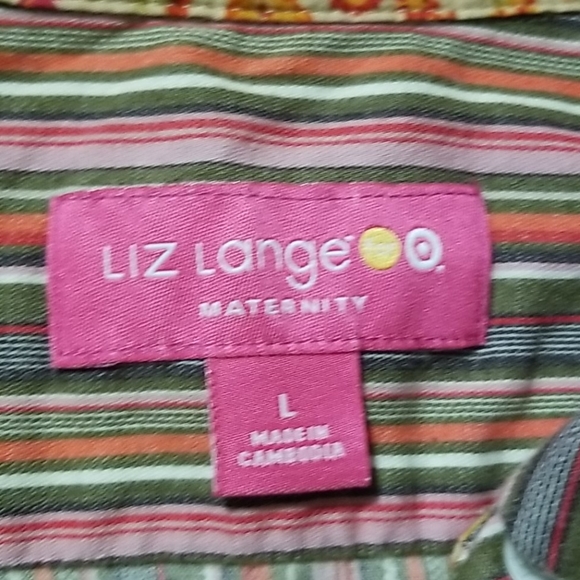 Maternity long sleeved button down shirt - Picture 3 of 5